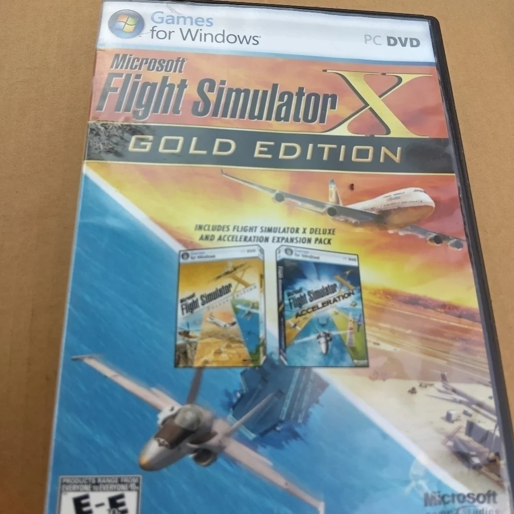 Microsoft Flight Simulator Good Edition PC Game 3 Discs